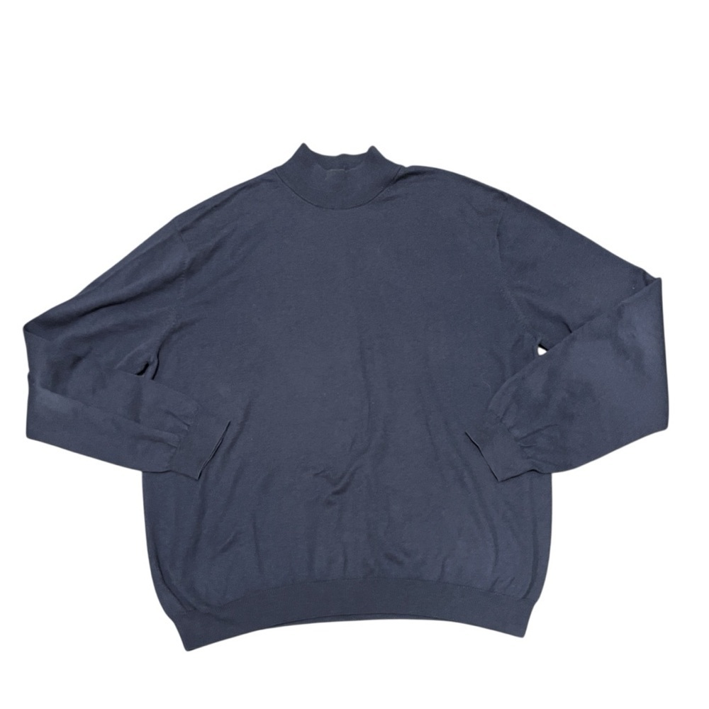 Peruvian Connection Pima Cotton Mock Neck Sweater